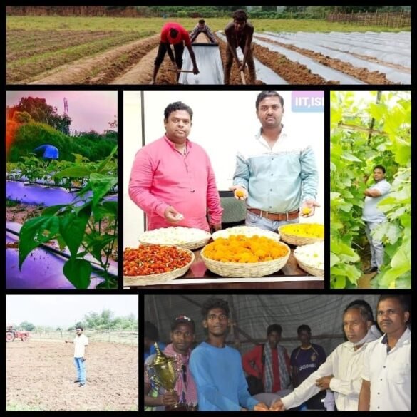 Ravi Kumar Nishad of Bhuli made a record by making Dhanbad famous in the field of organic farming.