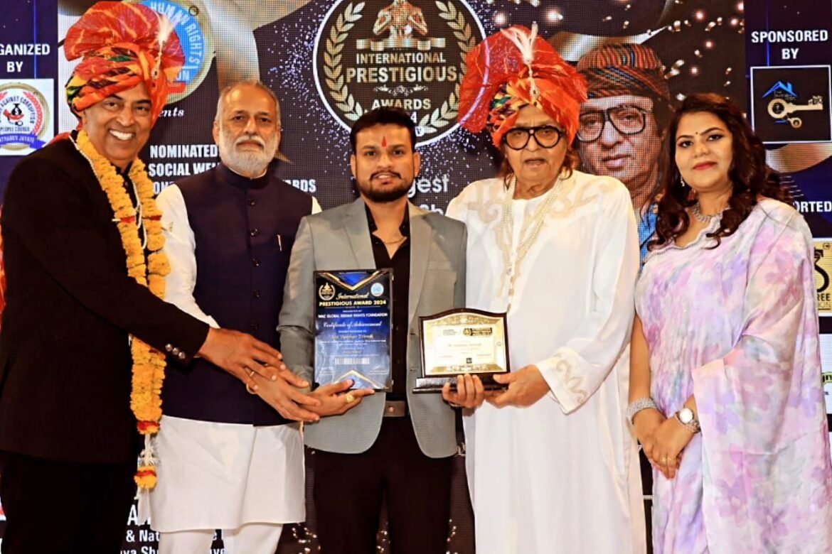 Vaibhav Trivedi Honored with International Prestigious Award 2024
